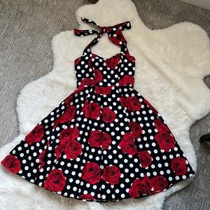 Vintage style circle skirt dress.